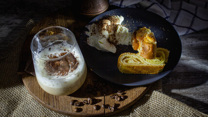 Coffee with whipped cream