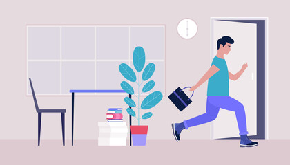 End of the working day