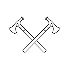 Axe icon. editable vector sign symbol. vector illustration