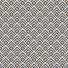 Abstract rhombuses seamless pattern. Repeating ethnic ornament. Embroidery background. Tribal wallpaper. Ancient mosaic. Digital paper, web, textile print, package. Vector color background.