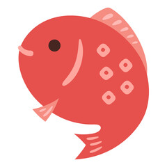 かわいい鯛のイラスト