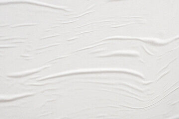 Obraz premium Blank white crumpled and creased paper poster texture background