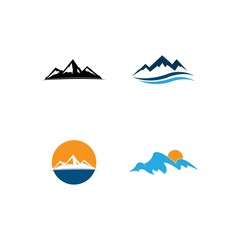 Fototapeta na wymiar Mountains Logo Template