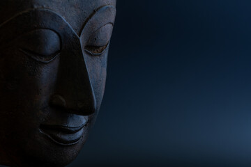 Fototapeta na wymiar .face of a smiling buddha