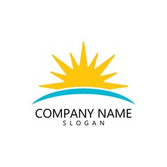 sun illustration logo