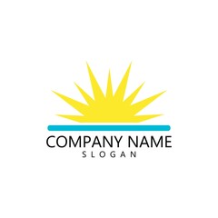 sun illustration logo
