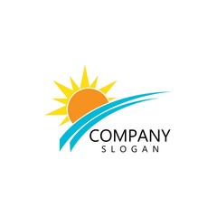 sun illustration logo