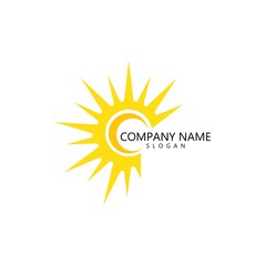 sun illustration logo