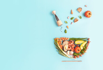 Autumn winter soup bowl concept