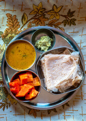 Delicious homemade dosa for breakfast