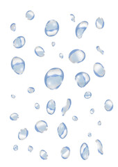 水滴　雫　水玉　アブストラクト　イラスト