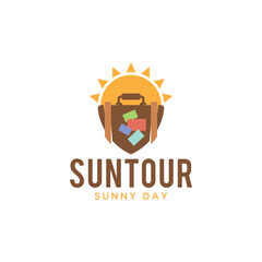 Travel tourism concept logo design