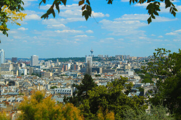 Vue panoramique sur paris nord