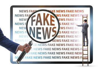 Fake news concept in information manipulation concept