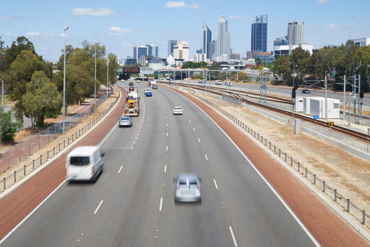 Main Freeway To Perth City From Northern Suburbs