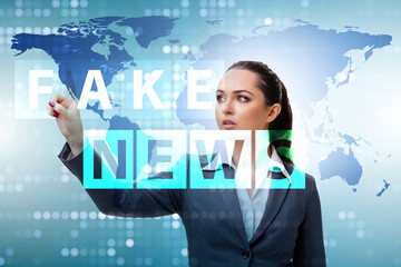 Fake news concept in information manipulation concept