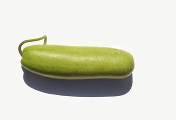 Calabash or Bottle Gourd Isolated on White Background