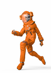 alien astronaut is running late