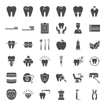 Dental Solid Web Icons