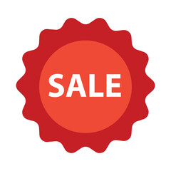 Isolated sale shop online digital marketing colorful icon in white background- Vector