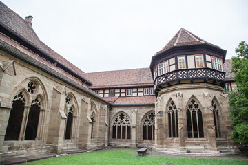 Fototapeta na wymiar MAULBRONN-0CTOBER 10,2014:Maulbronn Abbey, Germany, medieval Unesco World Heritage monument at October 10,2014