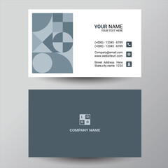 Business Card Template With Retro Style