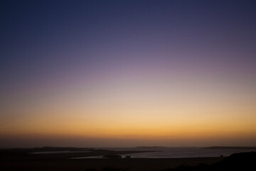 Orange sunset in La Guajira, Colombia