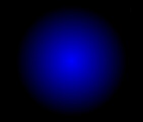 A circle blue bright spot color gradation to dark.