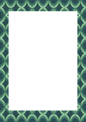 White Frame with Decorated Borders