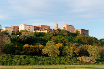 Fototapeta na wymiar Old citadel of Aleria in the eastern plain of Corsica