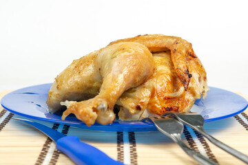 fresh chicken fried with a crispy crust