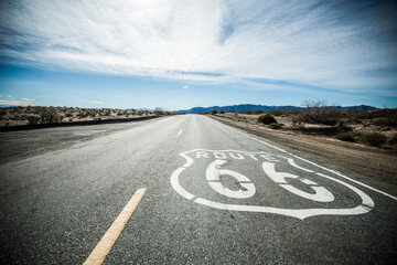 Route 66 in the Mojave Desert