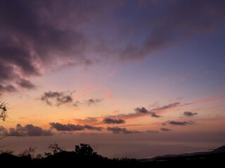 Fototapeta na wymiar Sonnenuntergang auf La Palma