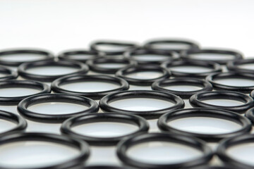 abstract background of sealing rings for detachable connection