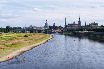 Dresden - scenery with the river
