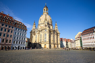 Fototapeta na wymiar Most famous church in Dresden, Germany