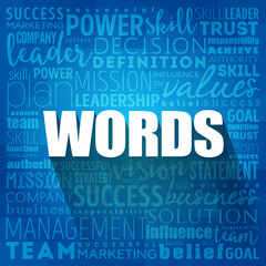 WORDS - word cloud collage, business concept background