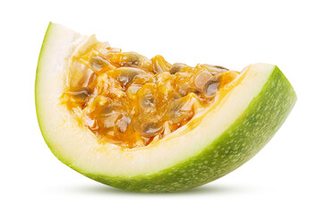 Green passionfruit quarter slice