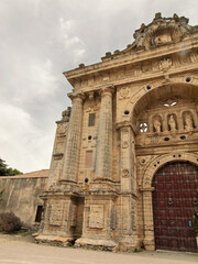 Detail of Monastery of the Carthusian Order placed at Jerez's city of the Frontier. Andalusia, Spain. Legendary place of foundation Andalusian (PRE) horse breed.