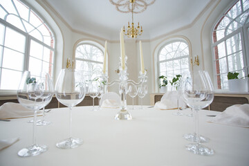 interior of a luxury restaurant