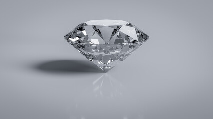 Brilliant cut diamond wealth symbol object