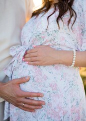 woman holding their belly