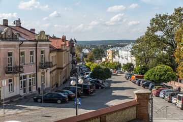 View from the hill on which the Sanctuary of the Virgin Mary Chełmska - obrazy, fototapety, plakaty