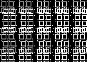 Abstract black and white wallpaper pattern made of alphabet lettering i

