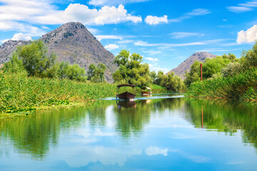 Fototapeta premium Boats on lake