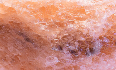 Fototapeta premium pink, textured salt stone from the mine