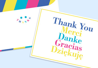 Cheerful Gratitude Card Layout