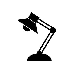 Table lamp icon, logo isolated on white background