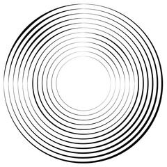 Fototapeta na wymiar Lines in Circle Form . Spiral Vector Illustration .Technology round Logo . Design element . Abstract Geometric shape . Striped border frame