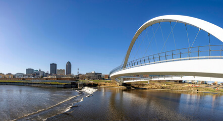Des Moines River and Downtown Skyline